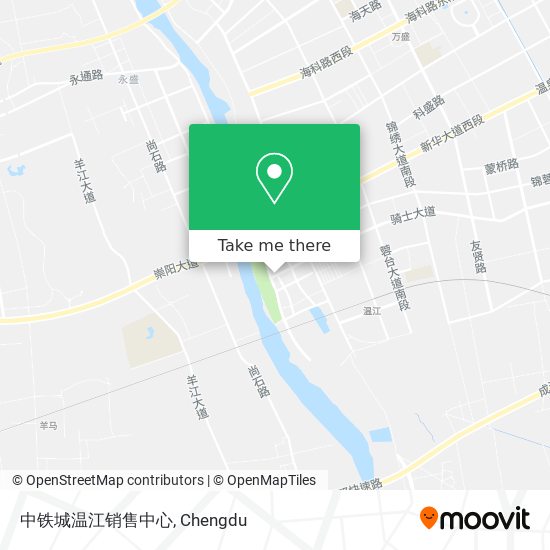 中铁城温江销售中心 map