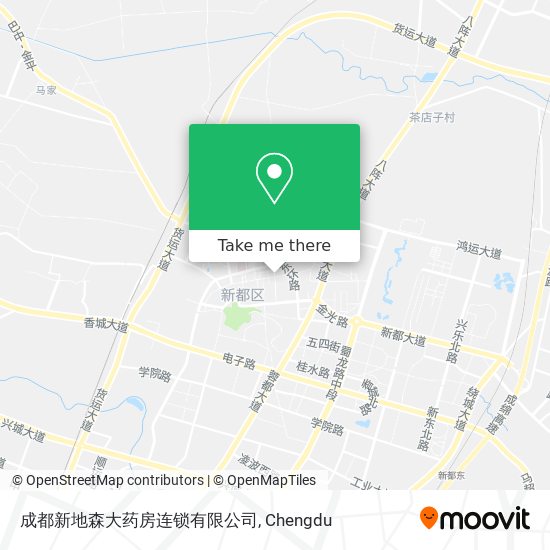 成都新地森大药房连锁有限公司 map