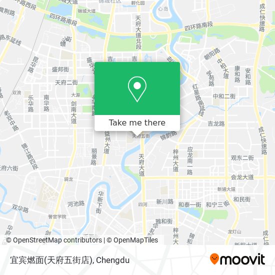 宜宾燃面(天府五街店) map