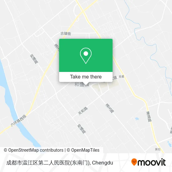成都市温江区第二人民医院(东南门) map