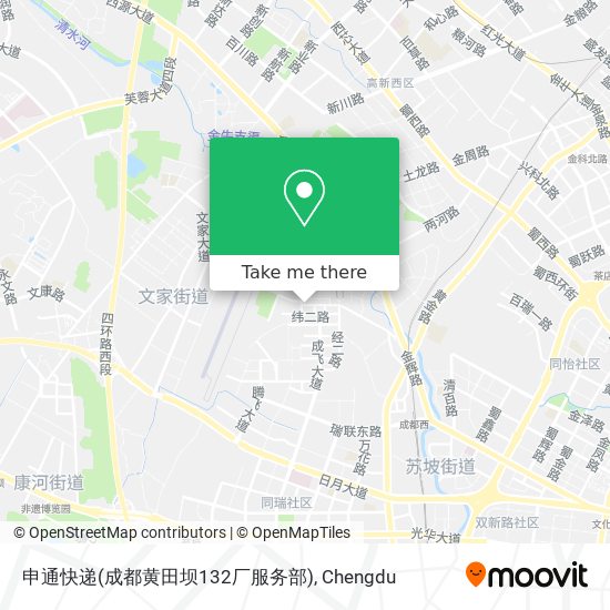 申通快递(成都黄田坝132厂服务部) map