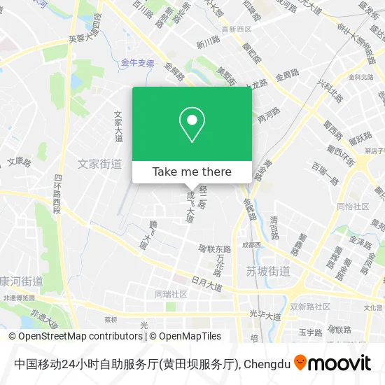 中国移动24小时自助服务厅(黄田坝服务厅) map