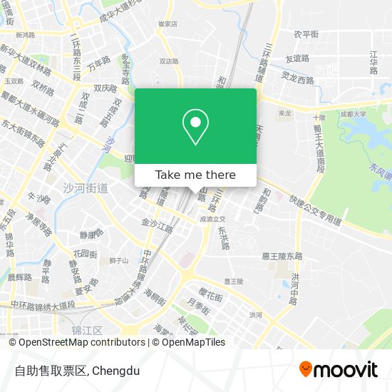 自助售取票区 map