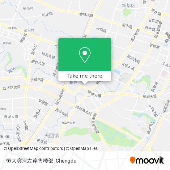 恒大滨河左岸售楼部 map