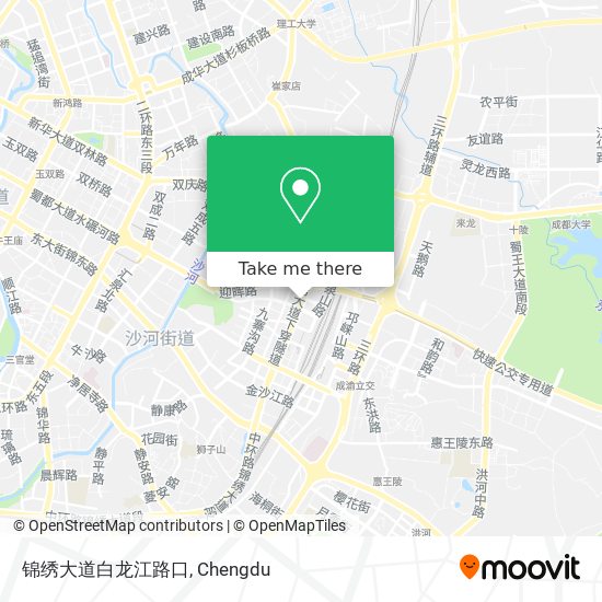 锦绣大道白龙江路口 map