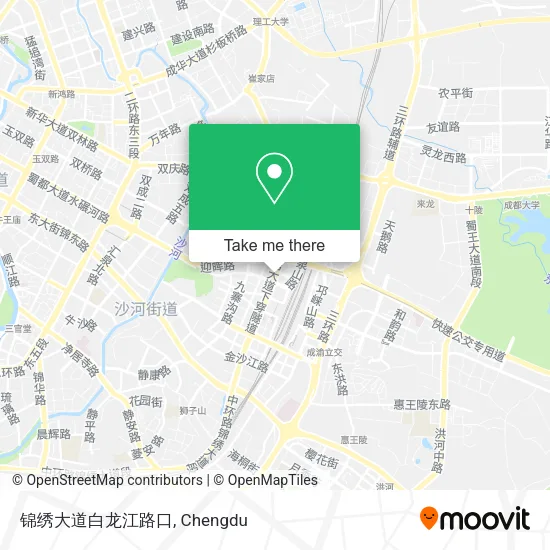 锦绣大道白龙江路口 map