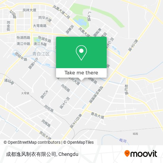 成都逸风制衣有限公司 map