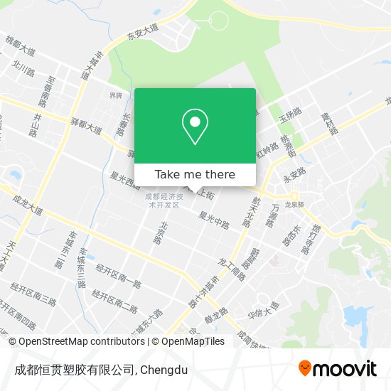 成都恒贯塑胶有限公司 map