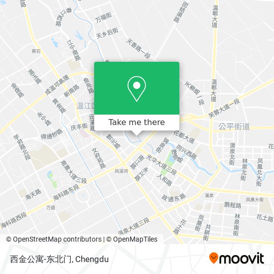 西金公寓-东北门 map