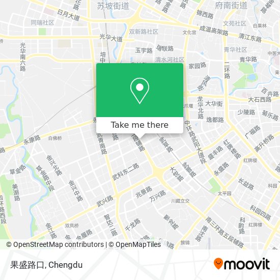 果盛路口 map