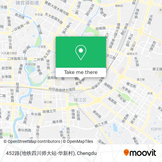 452路(地铁四川师大站-华新村) map