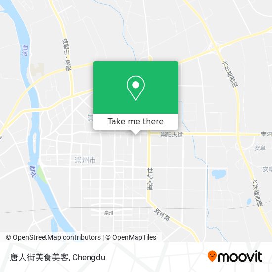 唐人街美食美客 map