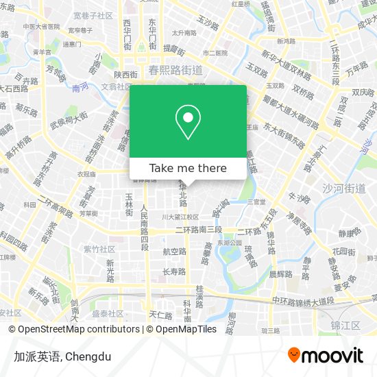 加派英语 map