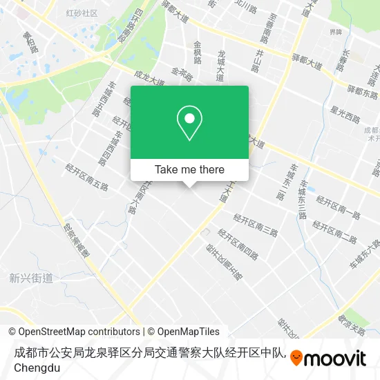 成都市公安局龙泉驿区分局交通警察大队经开区中队 map