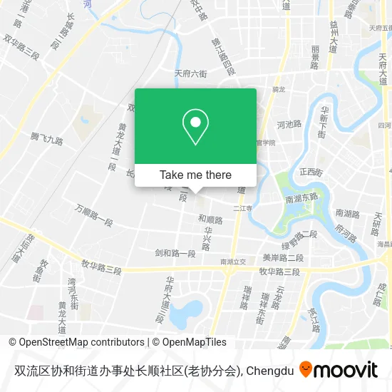 双流区协和街道办事处长顺社区(老协分会) map