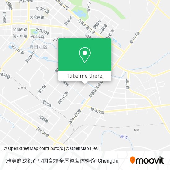 雅美庭成都产业园高端全屋整装体验馆 map