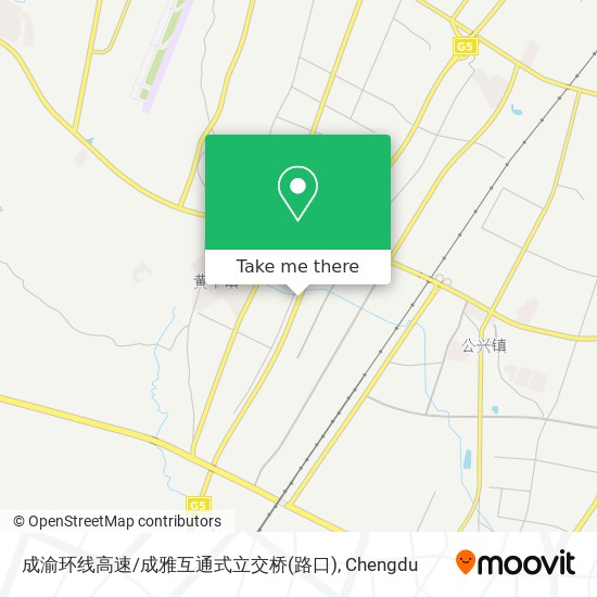 成渝环线高速/成雅互通式立交桥(路口) map