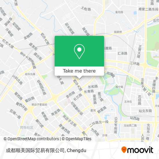 成都顺美国际贸易有限公司 map