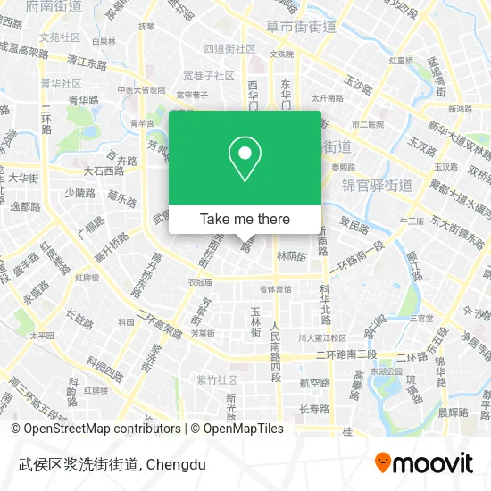 武侯区浆洗街街道 map