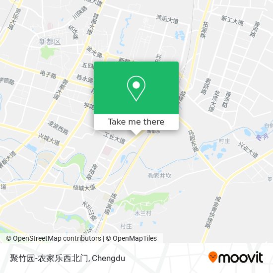 聚竹园-农家乐西北门 map