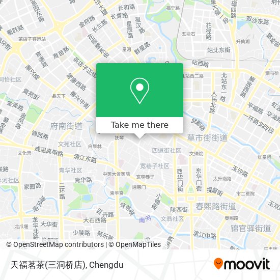 天福茗茶(三洞桥店) map