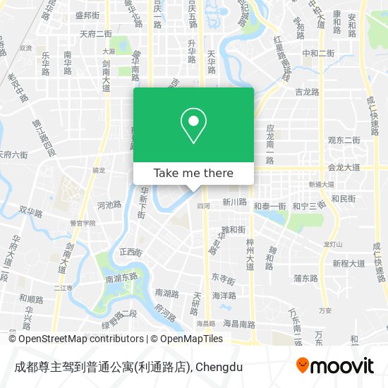 成都尊主驾到普通公寓(利通路店) map