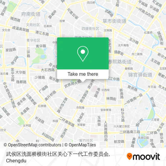 武侯区洗面桥横街社区关心下一代工作委员会 map