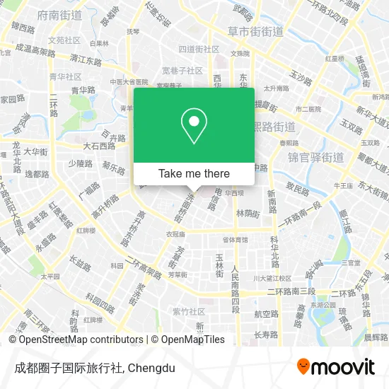成都圈子国际旅行社 map