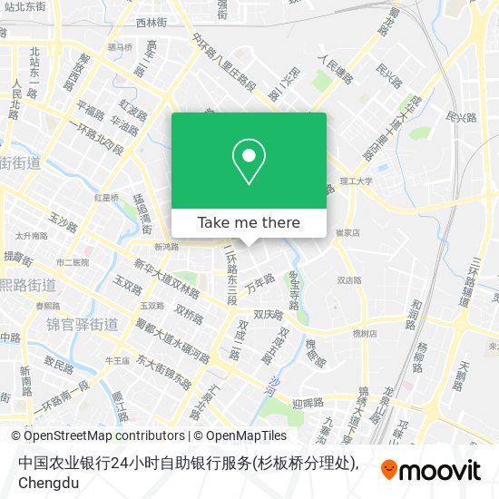中国农业银行24小时自助银行服务(杉板桥分理处) map