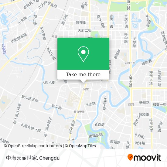 中海云丽世家 map