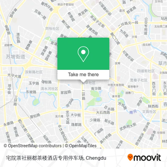 宅院茶社丽都茶楼酒店专用停车场 map