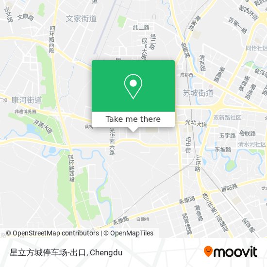 星立方城停车场-出口 map