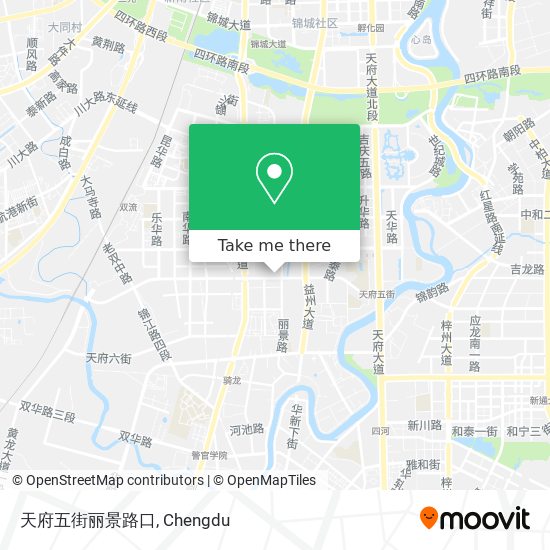 天府五街丽景路口 map
