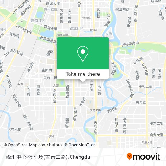 峰汇中心-停车场(吉泰二路) map