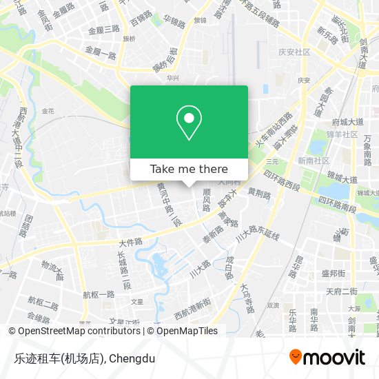 乐迹租车(机场店) map