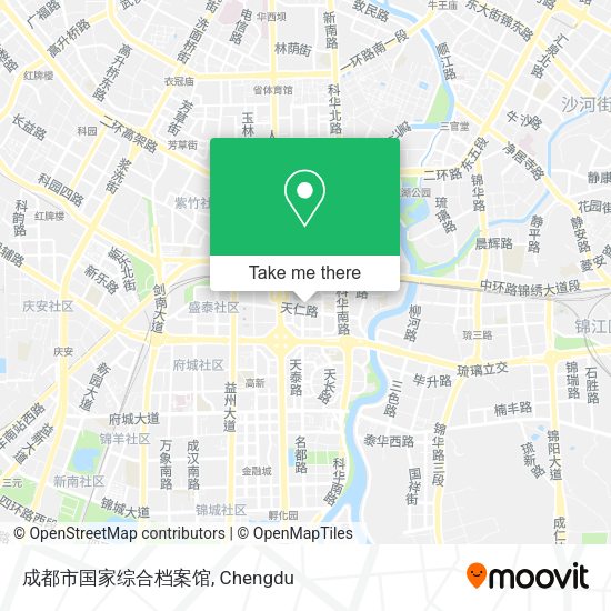 成都市国家综合档案馆 map