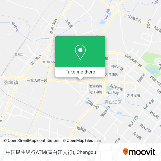中国民生银行ATM(青白江支行) map