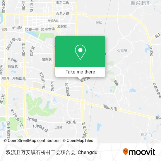 双流县万安镇石桥村工会联合会 map