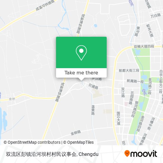 双流区彭镇沿河坝村村民议事会 map