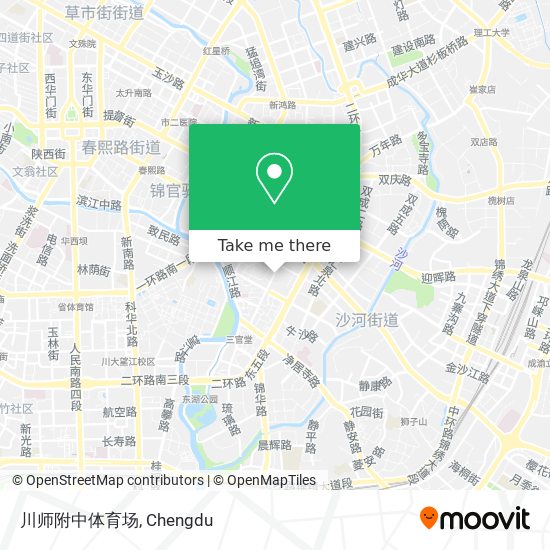 川师附中体育场 map
