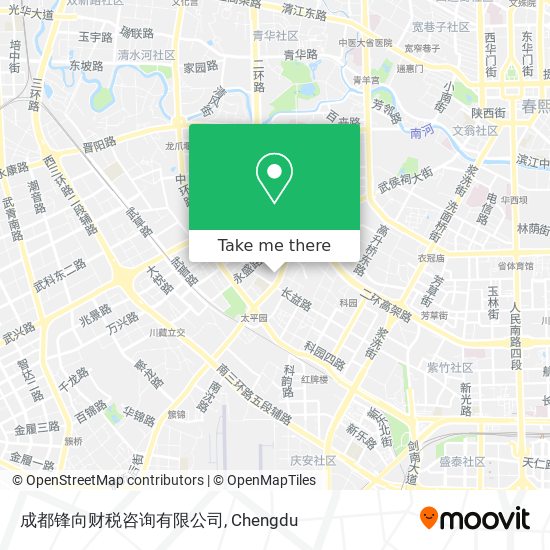 成都锋向财税咨询有限公司 map