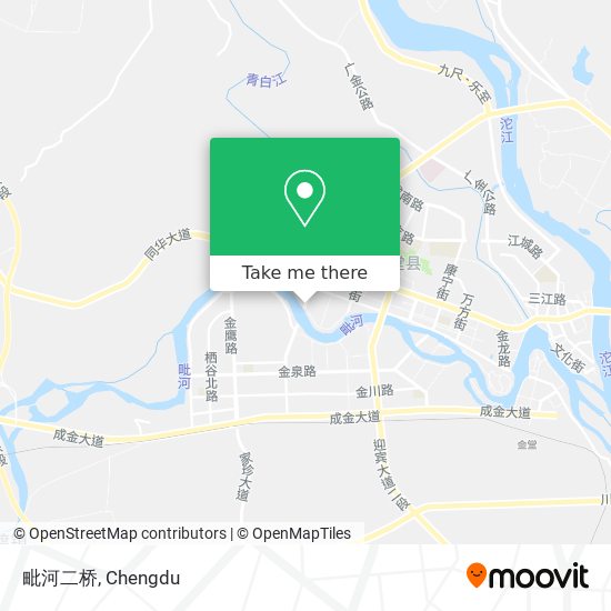 毗河二桥 map
