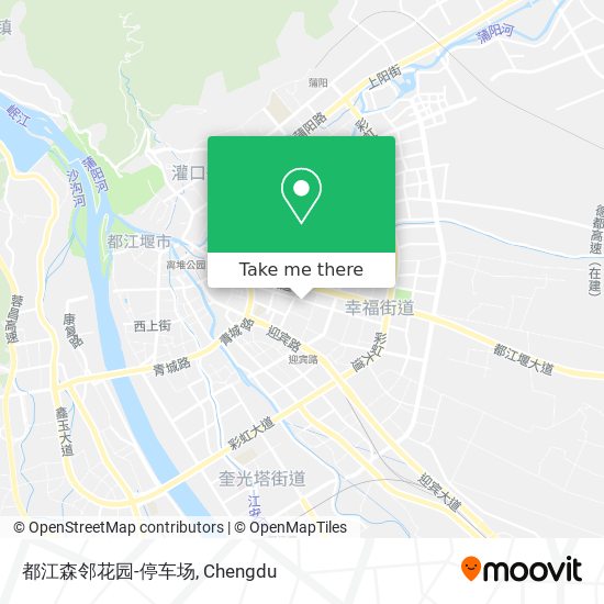 都江森邻花园-停车场 map