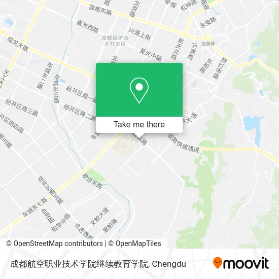 成都航空职业技术学院继续教育学院 map