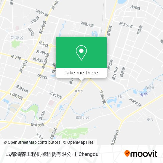 成都鸿森工程机械租赁有限公司 map