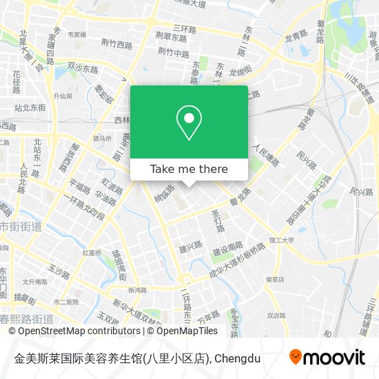 金美斯莱国际美容养生馆(八里小区店) map