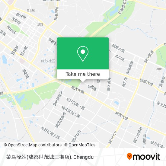 菜鸟驿站(成都世茂城三期店) map