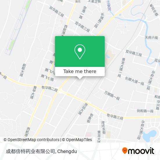 成都倍特药业有限公司 map
