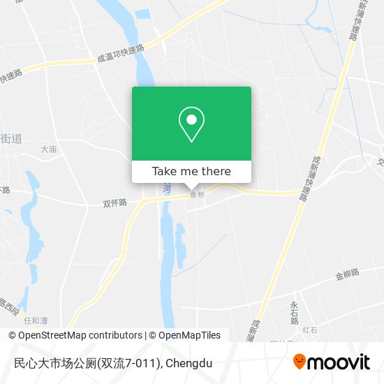 民心大市场公厕(双流7-011) map