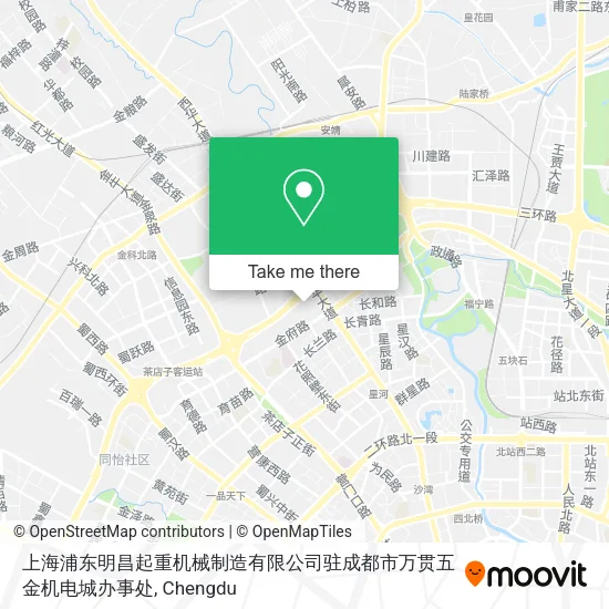 上海浦东明昌起重机械制造有限公司驻成都市万贯五金机电城办事处 map